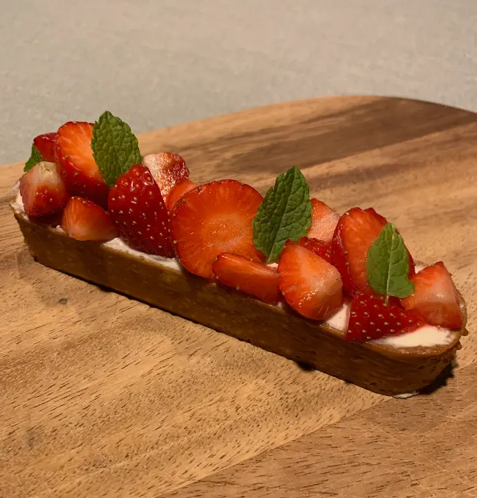 Tartelette aardbei ovaal