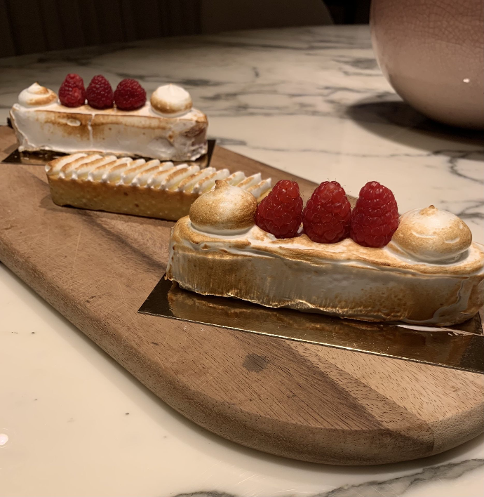 Soleil frambozen biscuit tartelette